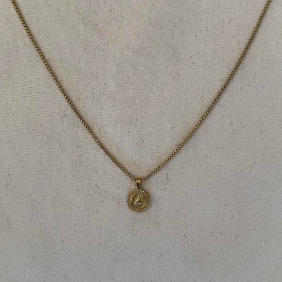 Y2k 2000s circular gold sun - Picture 2 of 8